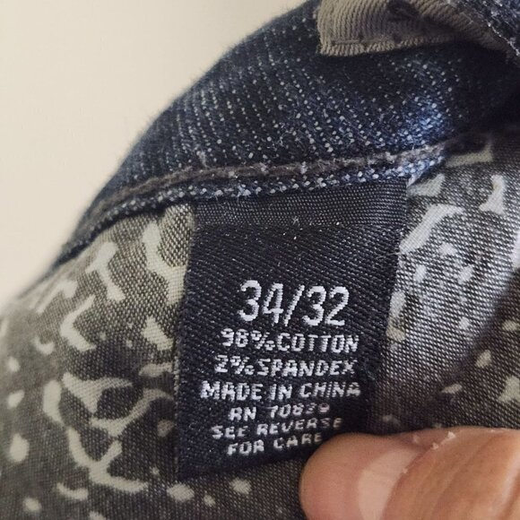 C J Black Skinny Flex Premium Denim Destroyed Distressed Jeans Size 34x32 - Picture 11 of 12